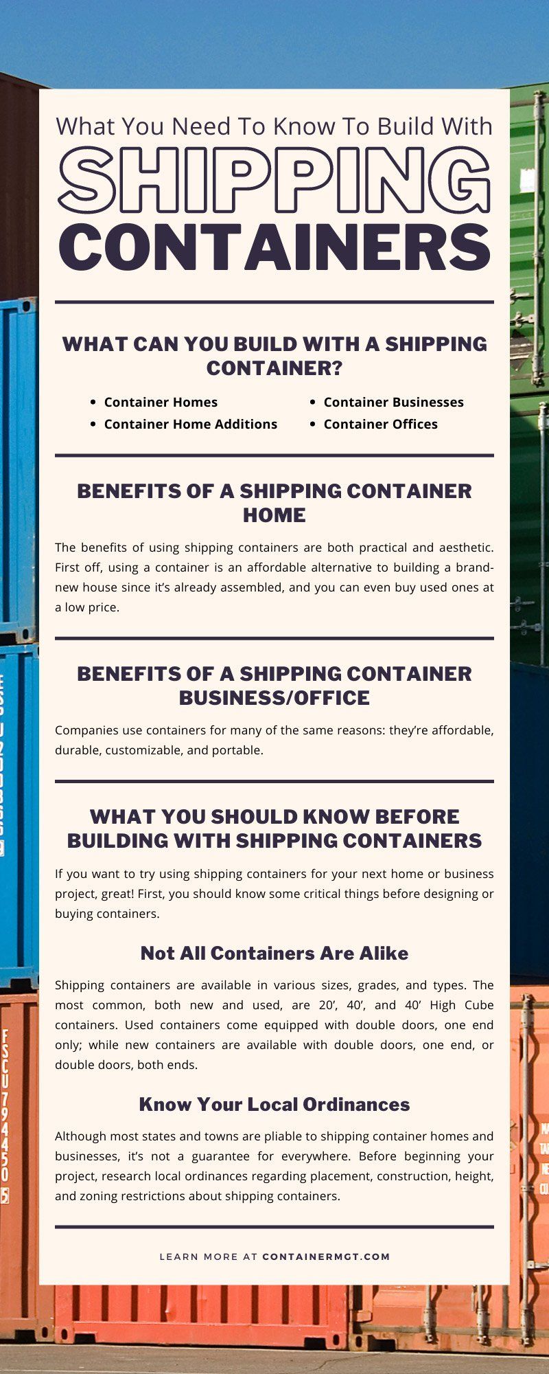 What You Need To Know To Build With Shipping Containers What You Need To Know To Build With Shipping Containers