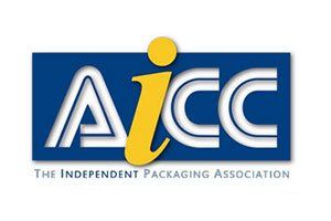 AICC logo on a blue background with yellow and white lettering; “The Independent Packaging Association” below
