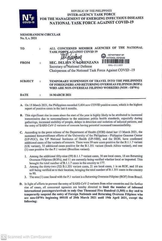 Blurred photo of an official government memo with a letterhead and numbered bullet points on white paper
