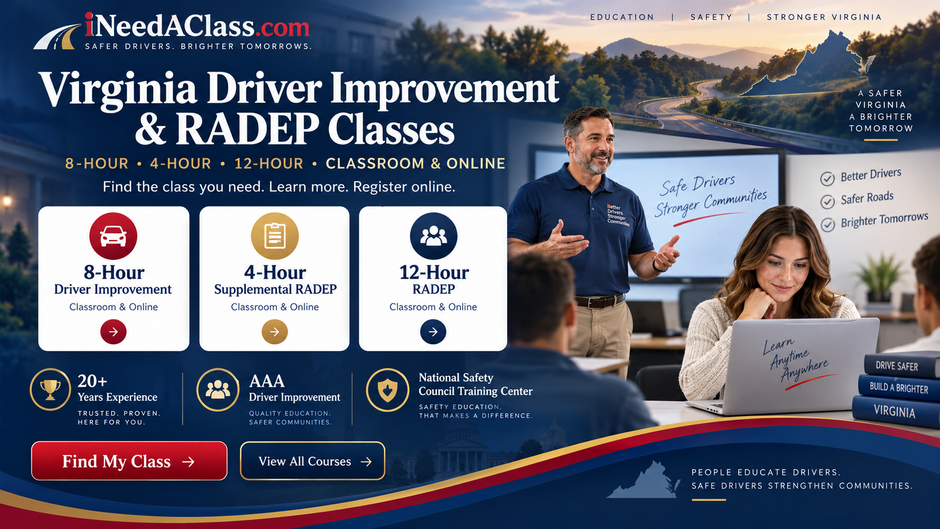 Driver Training Solutions Virginia Driver Improvement and RADEP classes