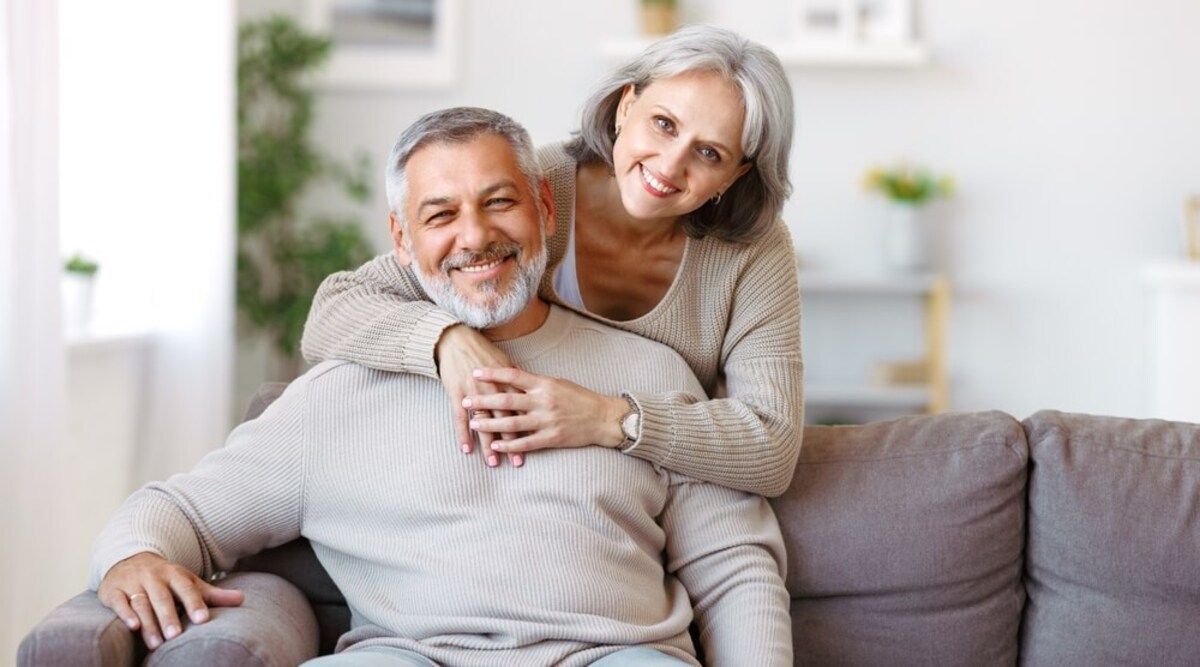 A Smiling Couple Embrace — Killara Dental in East Killara, NSW