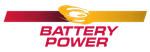 Battery Power logo in red, yellow, and white with a car silhouette above the text