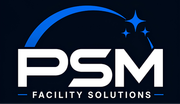 Blue circle logo with