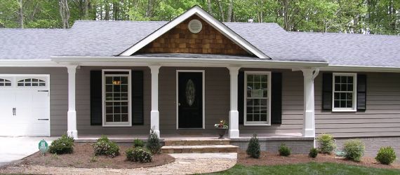 White and gray house
