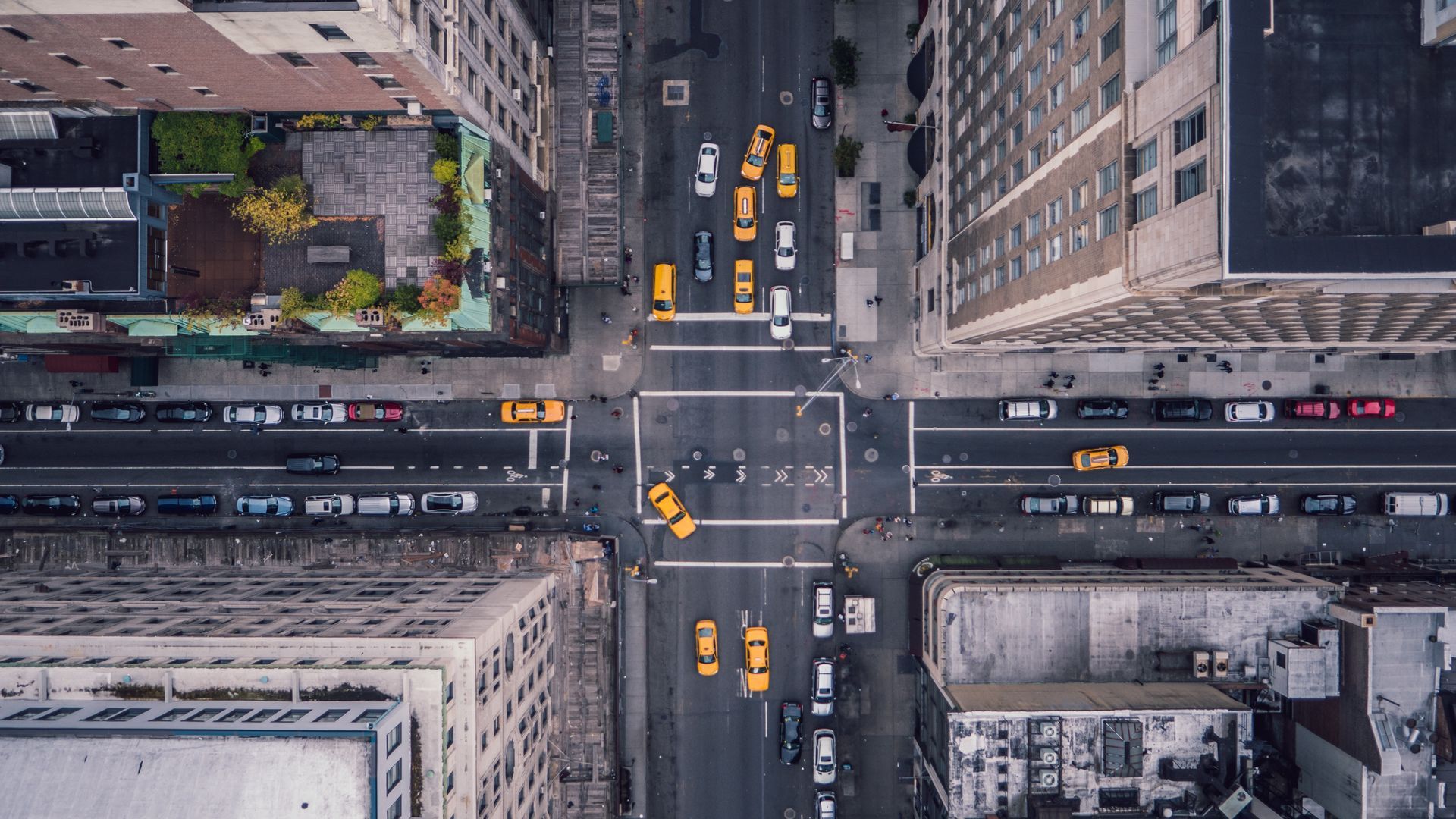Top view of New York