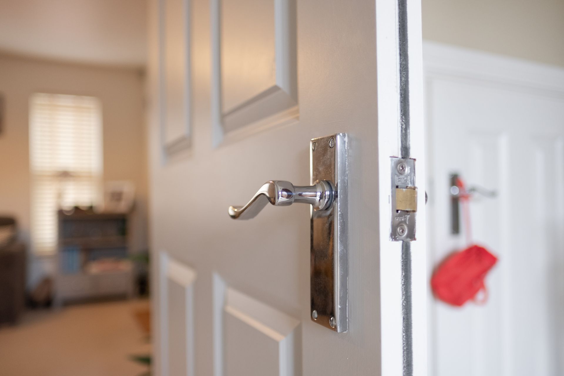 Door handle close-up