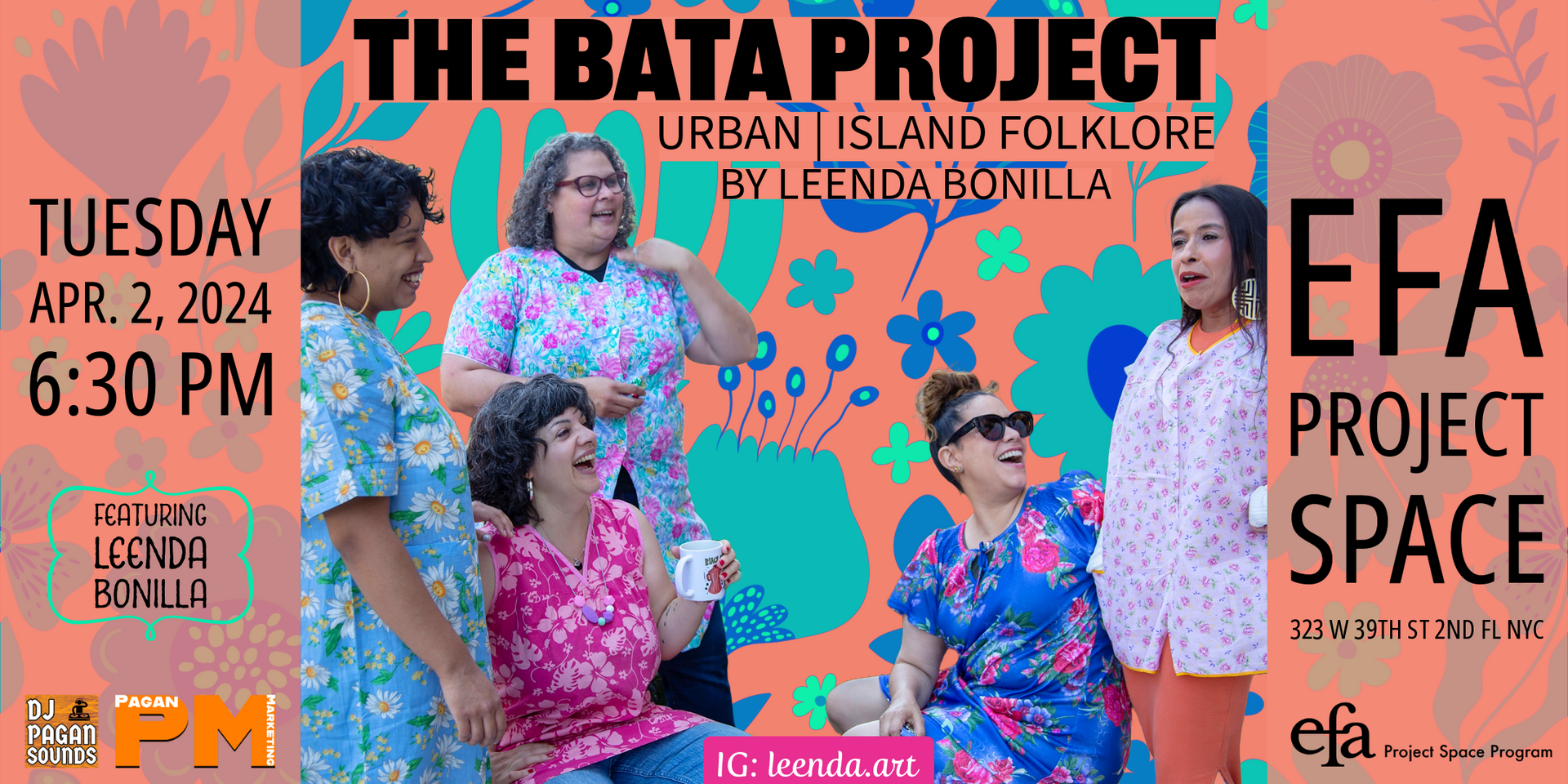 a poster for the bata project showing a group of people