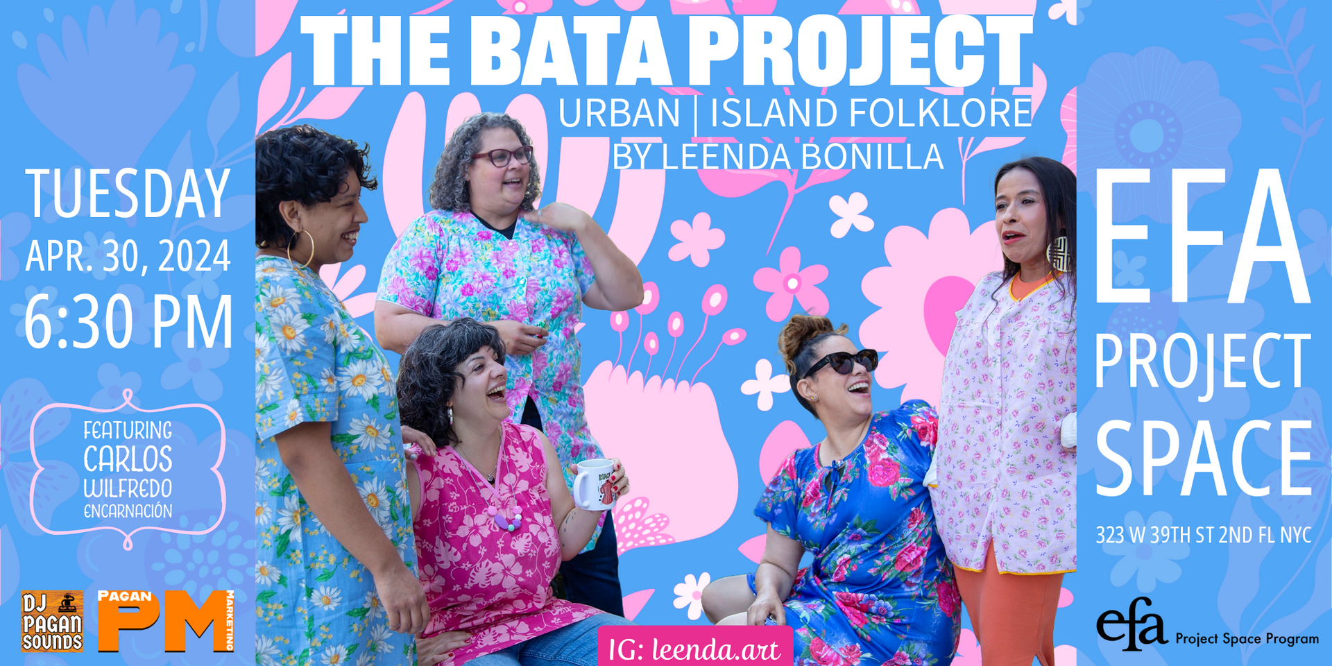 a poster for the bata project showing a group of women