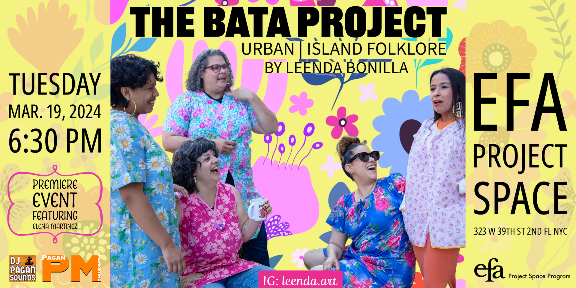 a group of people are standing next to each other on a poster for the bata project .