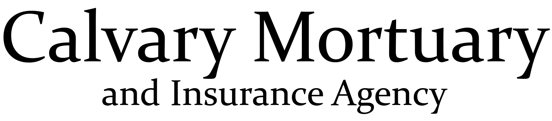 Calvary Mortuary and Insurance Agency logo.
