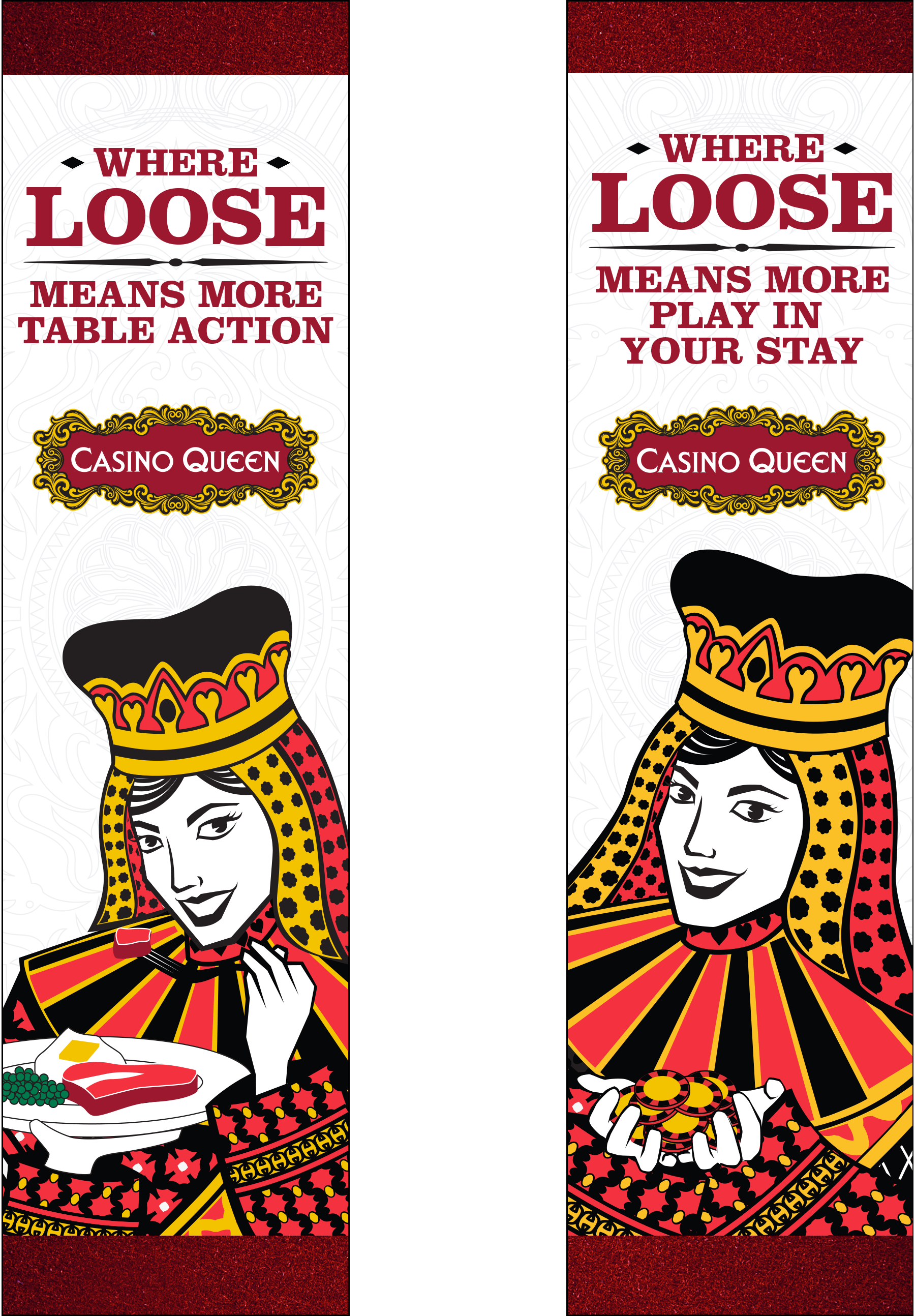 A sign that says where loose means more table action