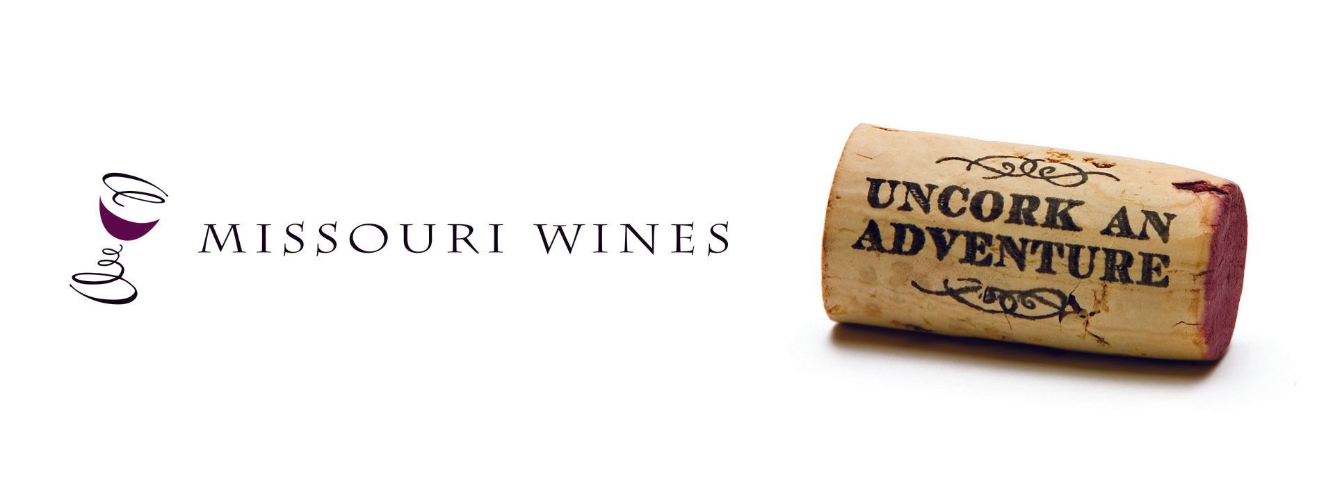 A cork that says ' encork an adventure ' on it