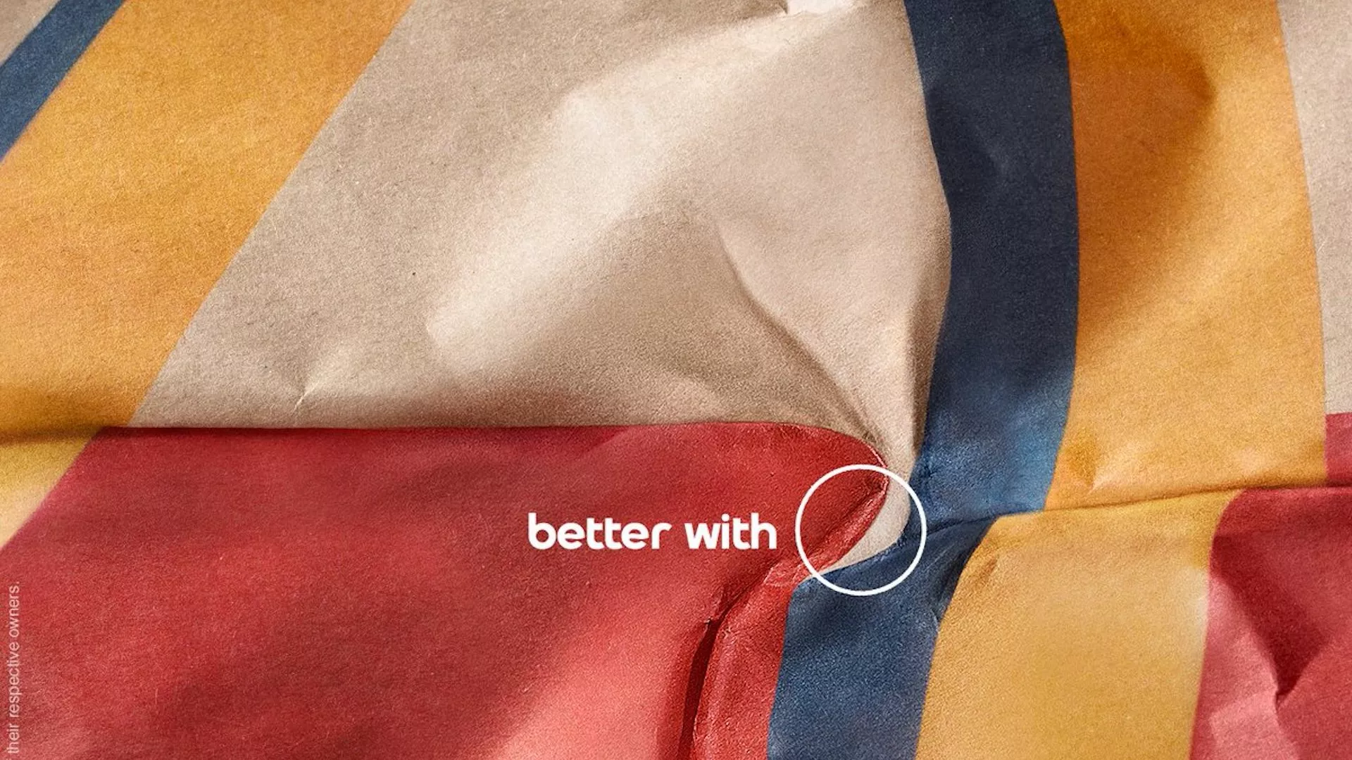 A close up of a piece of paper with the words `` better with '' written on it.