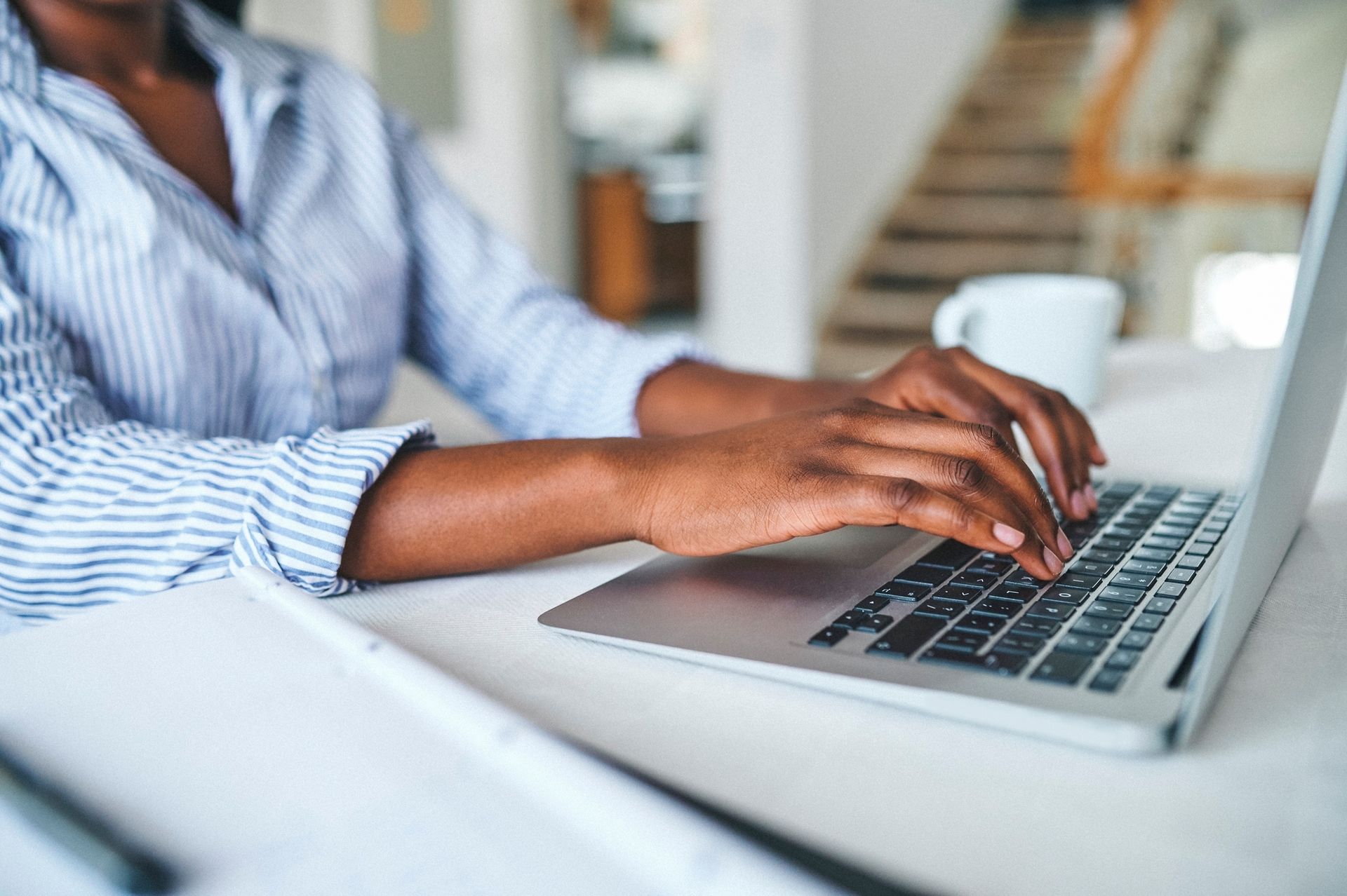 Person using laptop