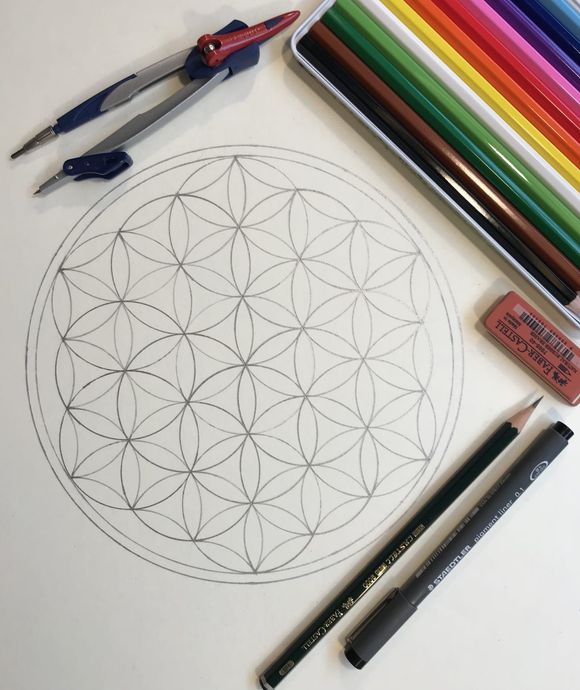 Flower of Life tekenen