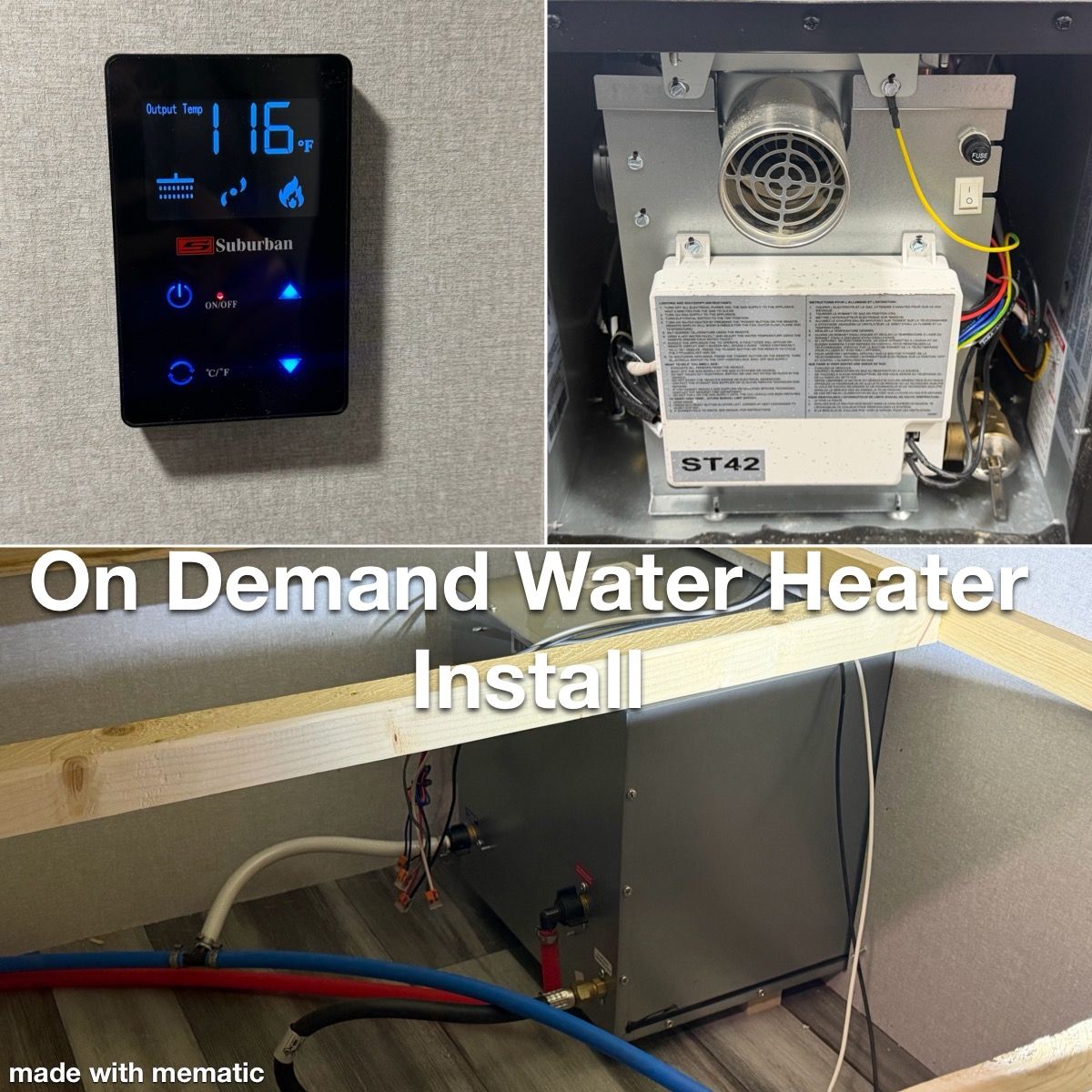 RV On Demand Water Heater Upgrade