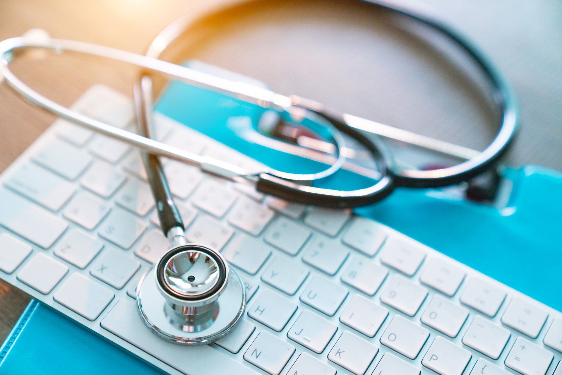 Stethoscope and Keyboard - Sikeston, MO - Allen Home Care Services