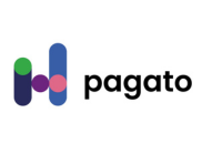 Het is een logo voor een bedrijf genaamd pagato.
