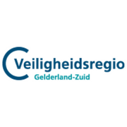 The logo for veiligheidsregio gelderland-zuid is blue and white.