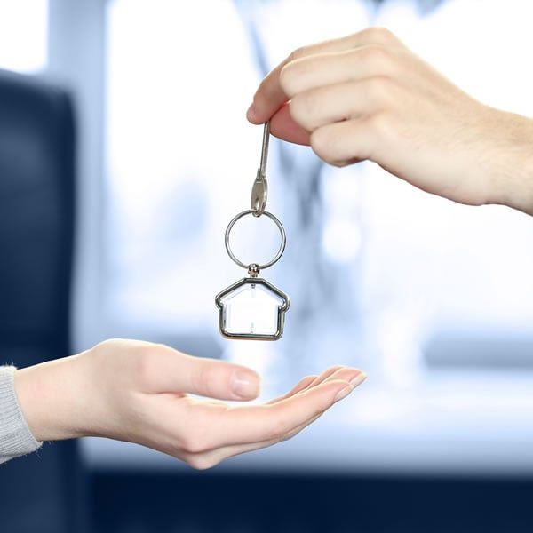 Handing Over Keys to Apartment