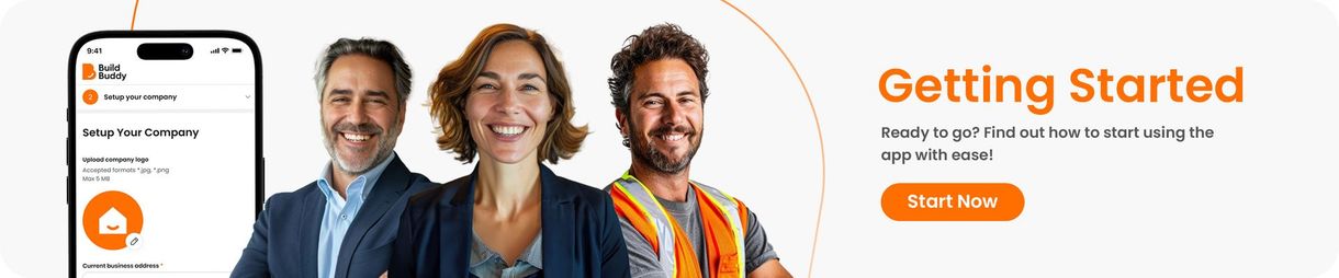 Build Buddy Getting started landing page