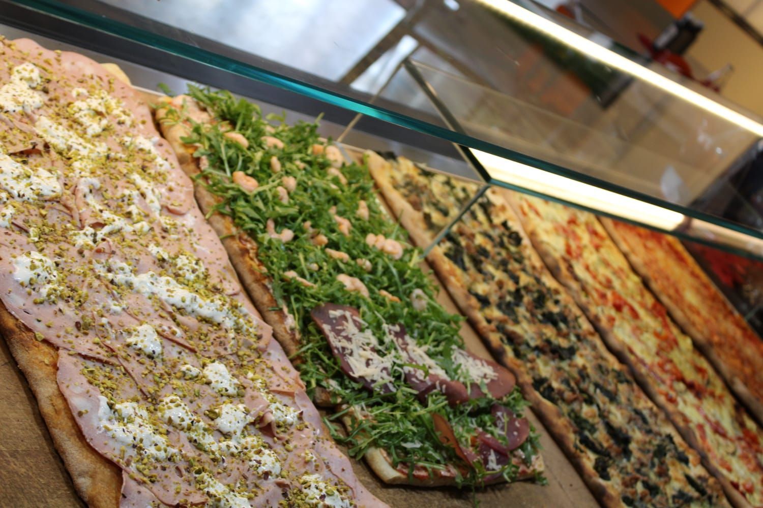 pizza con rucola