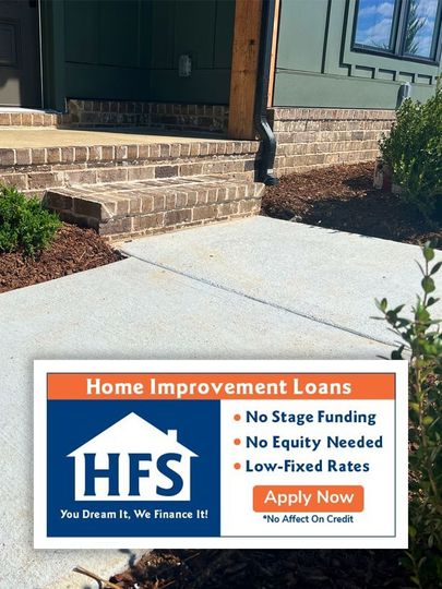 home walkway HFS financing logo