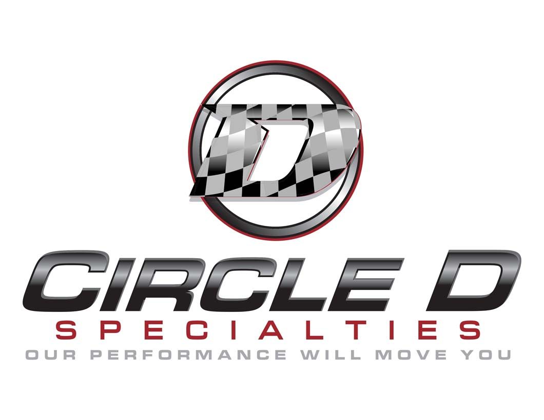 A logo for circle d specialties our performance will move you