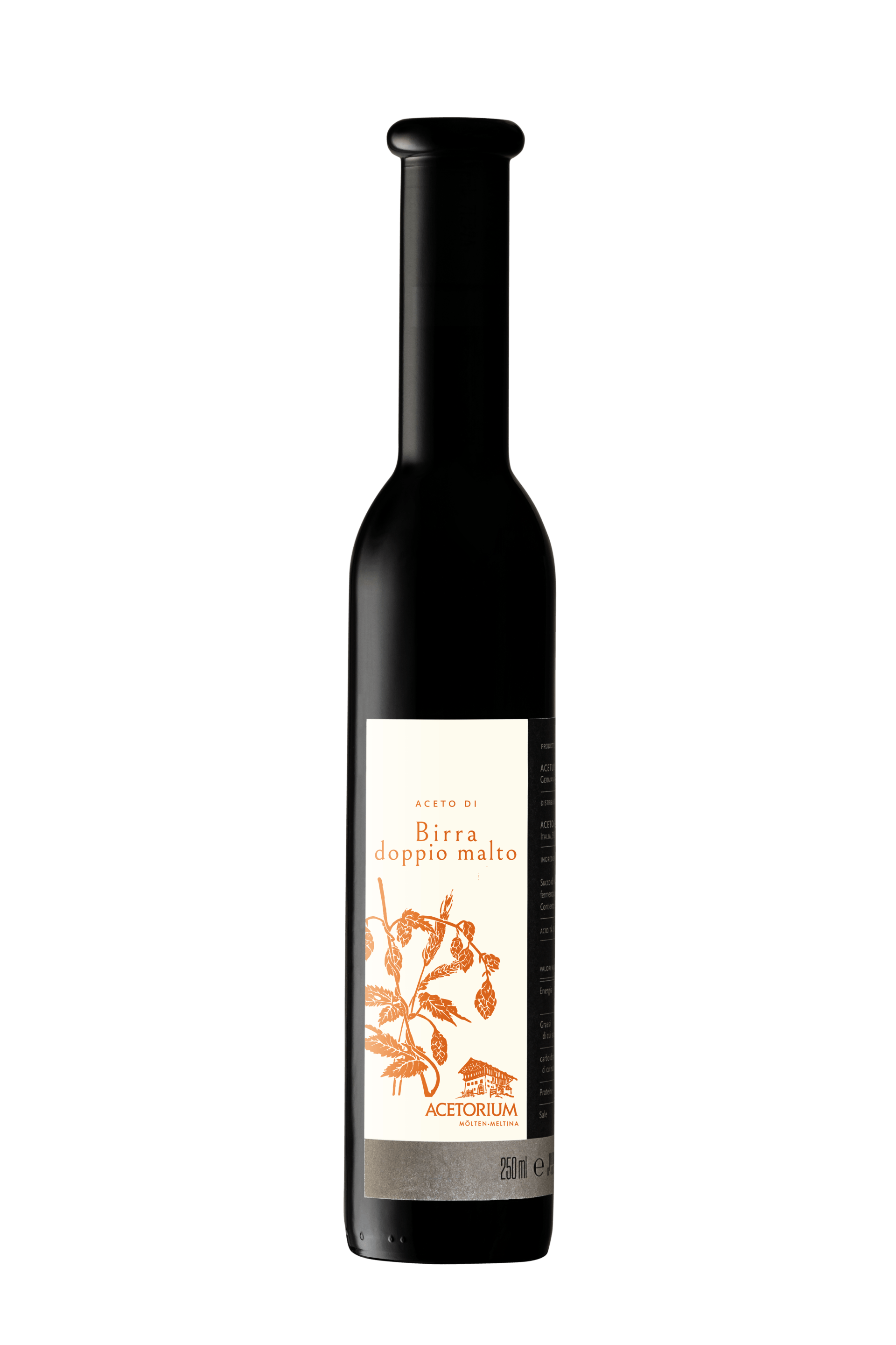 Etichetta aceto di birra doppio malto