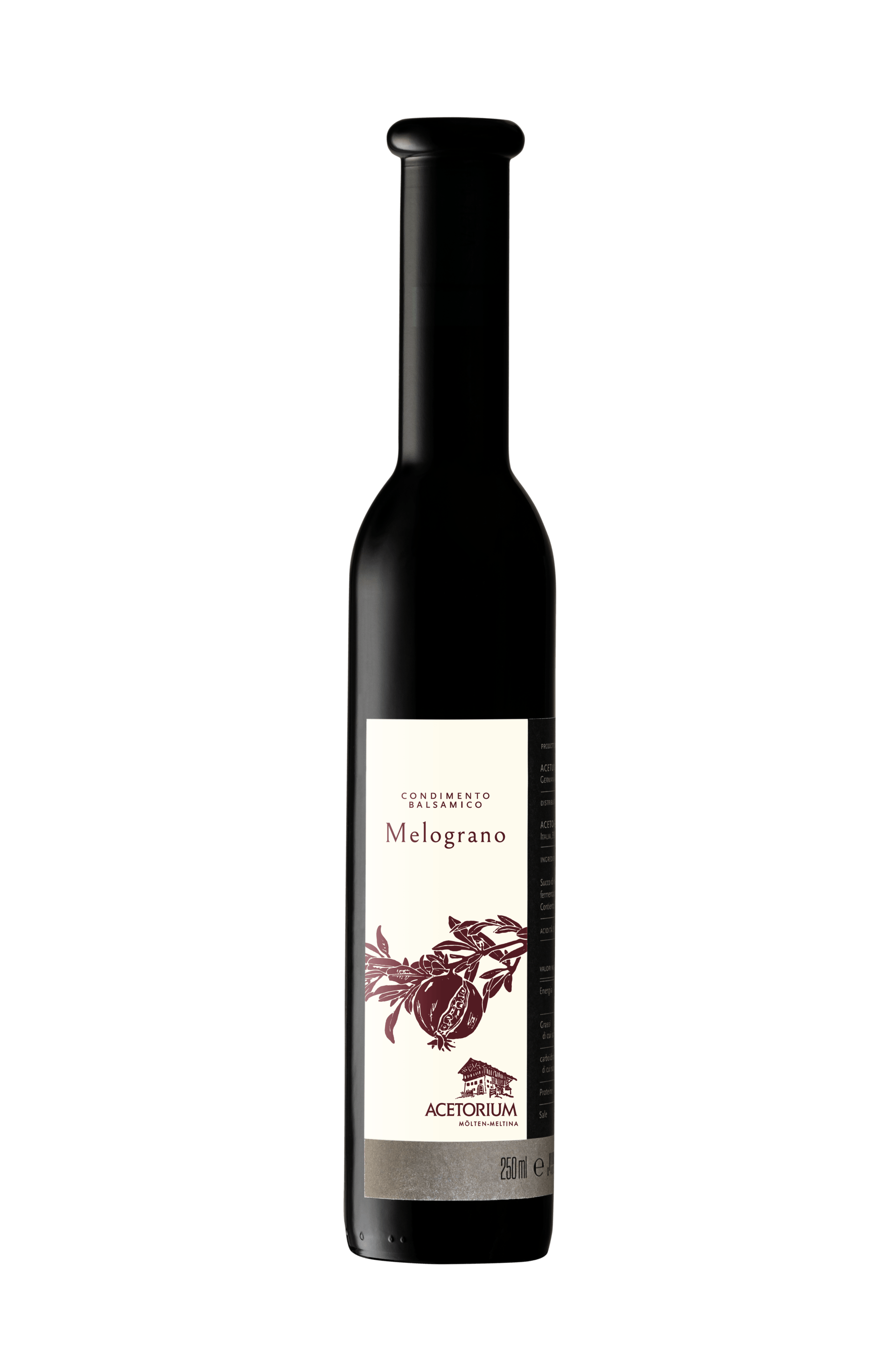 Etichetta aceto balsamico di melograno