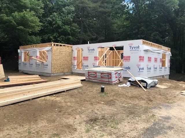 House Construction In The Forest — Windsor, CT — HIG Roofing & Construction LLC