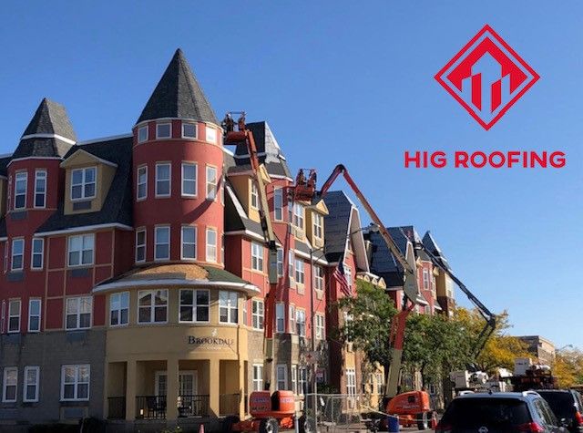 Photo Of Client And Worker Holding A Blueprint — Windsor, CT — HIG Roofing & Construction LLC Photo Of Client And Worker Holding A Blueprint — Windsor, CT — HIG Roofing & Construction LLC
