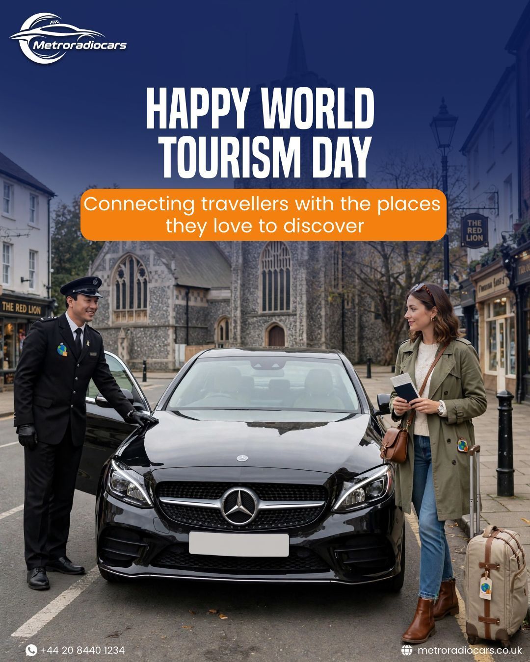 World Tourism Day Celebration Poster - Metro Radio Cars