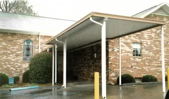 White Walk Way Cover — Chattanooga, TN — Chattanooga Awning Company
