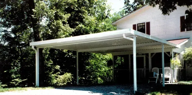 White House With Carport — Chattanooga, TN — Chattanooga Awning Company