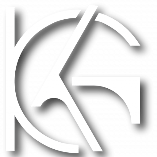 a white letter g with a shadow on a white background