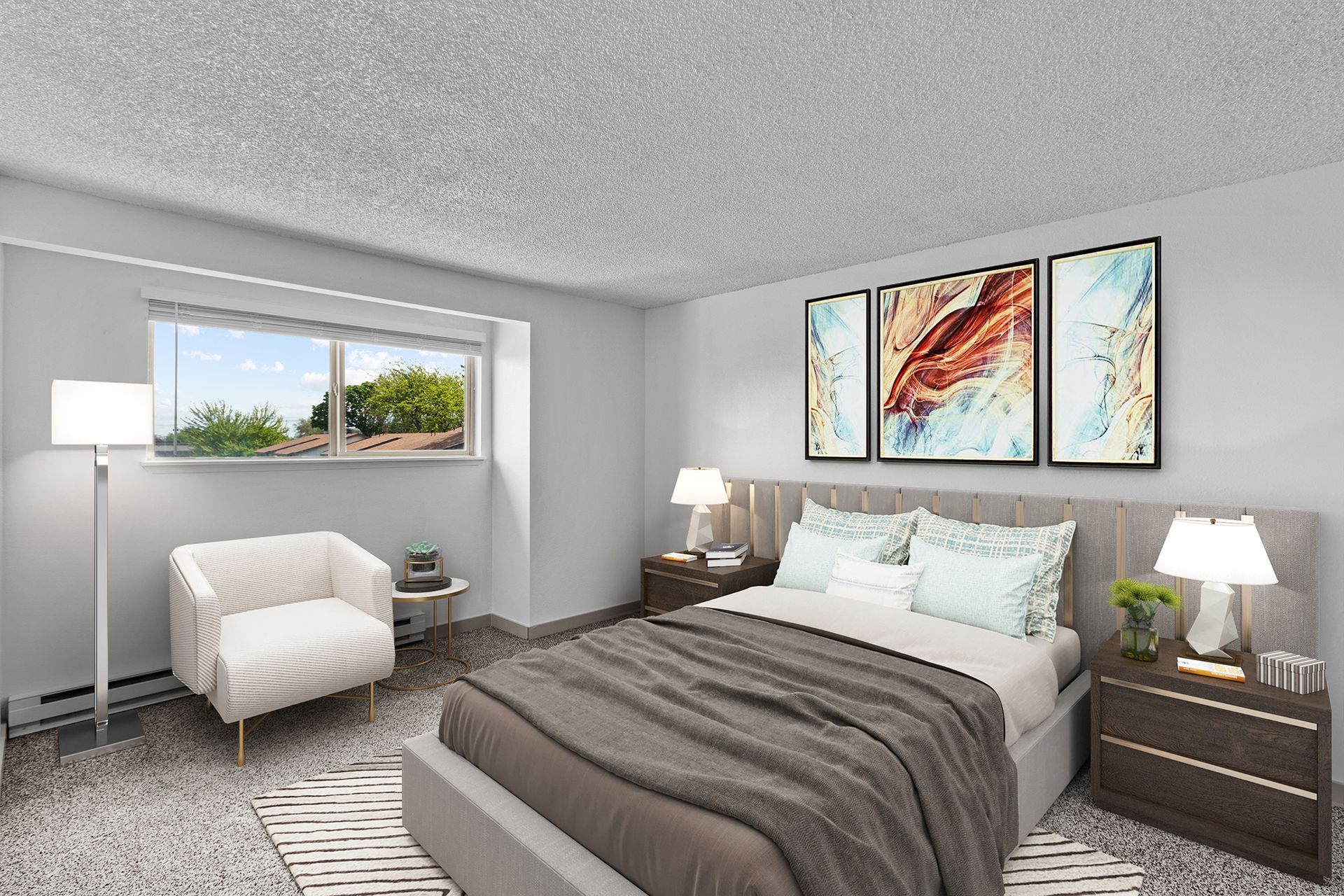 Spacious bedrooms