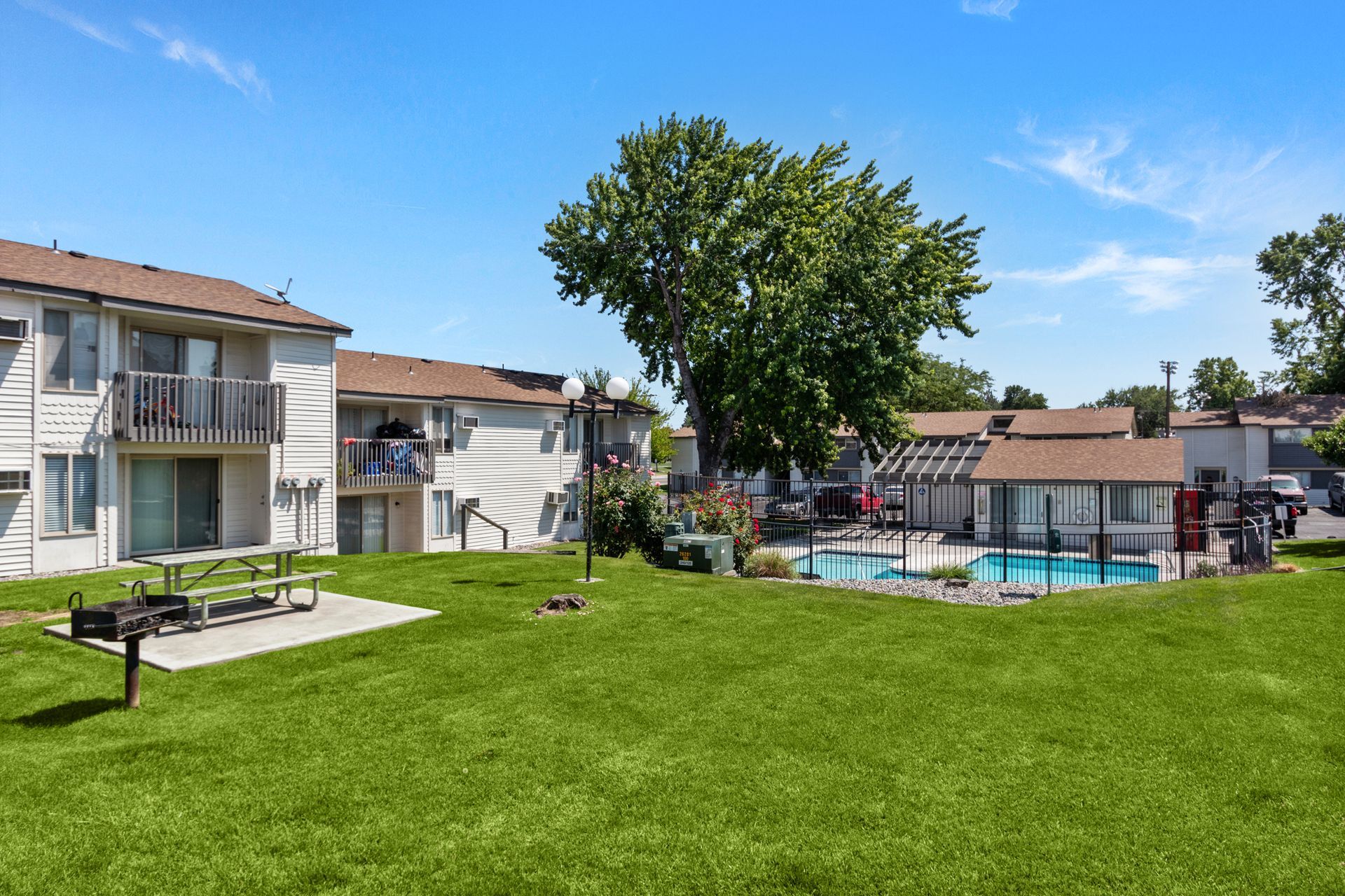 Landscaped grounds