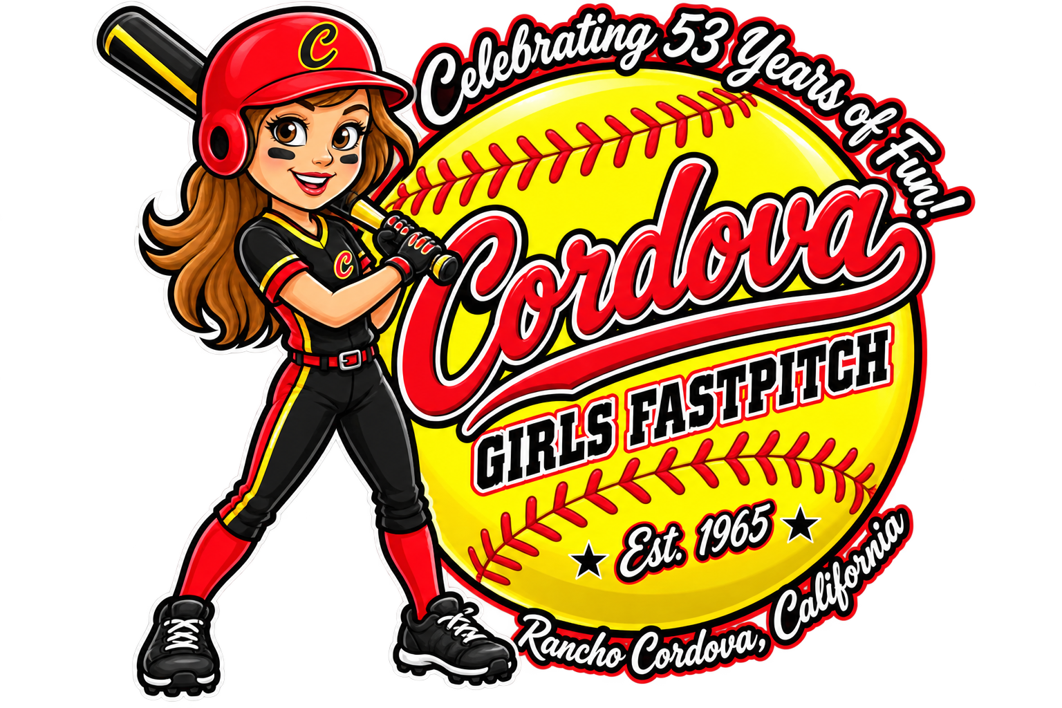 Cordova Girls Softball Logo