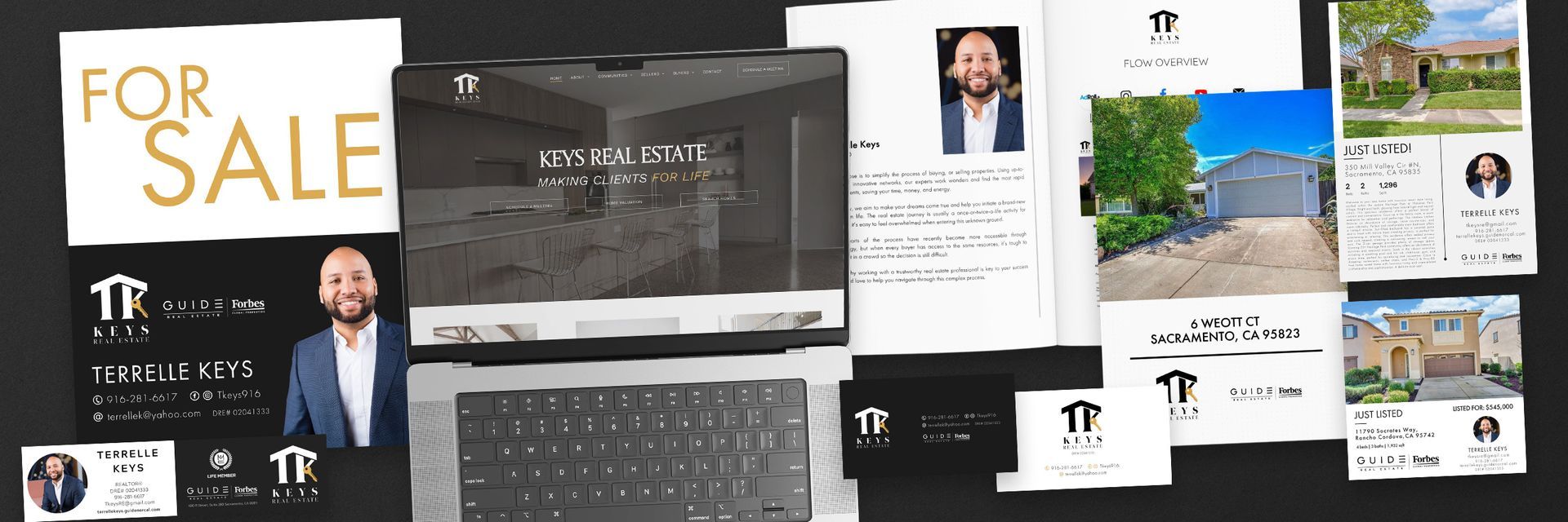 Terelle Keys - Bullsai ustom website designa nd branding for real estate.