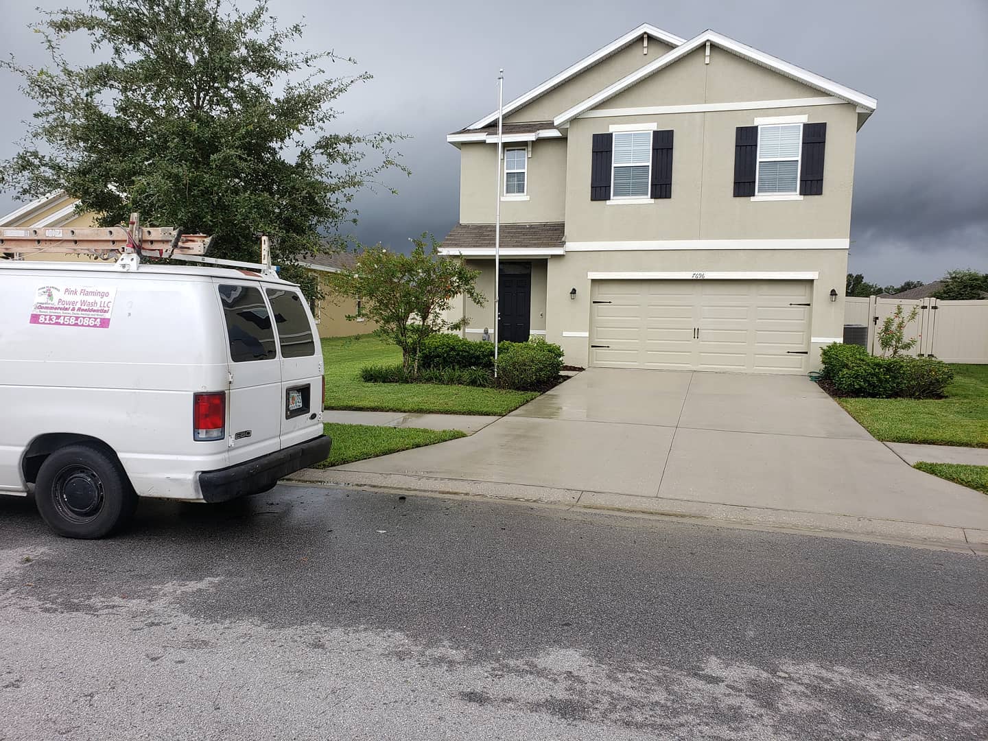 Pressure Washing Service Area Tampa, FL Pink Flamingo Power Wash