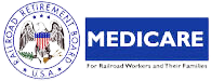 Logos for Railroad Retirement Board and Medicare.