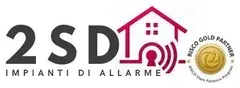 Logo per Tintoria Foscari, raffigurante due lavatrici, bolle e il testo blu 