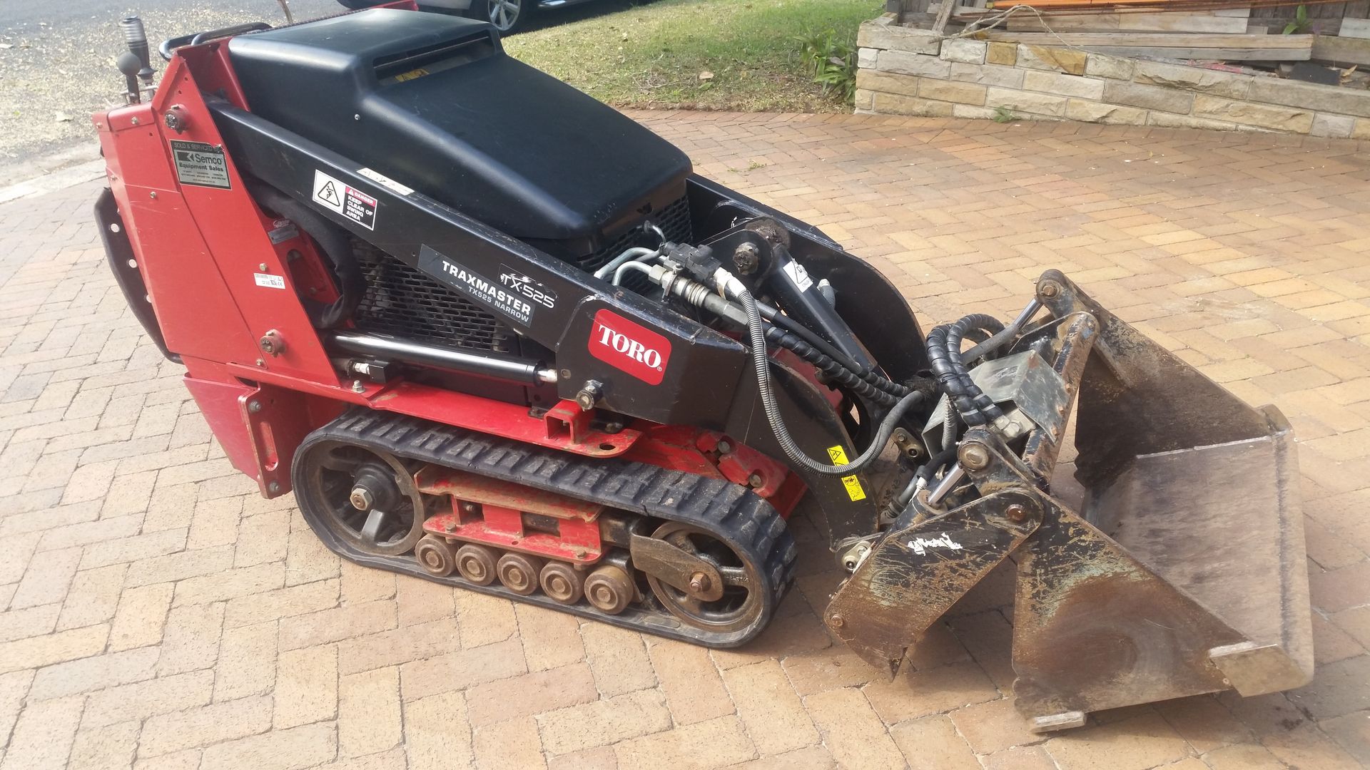 Excavator Doing Earthworks On Site — Wallaroo Landscapes In Nowra NSW