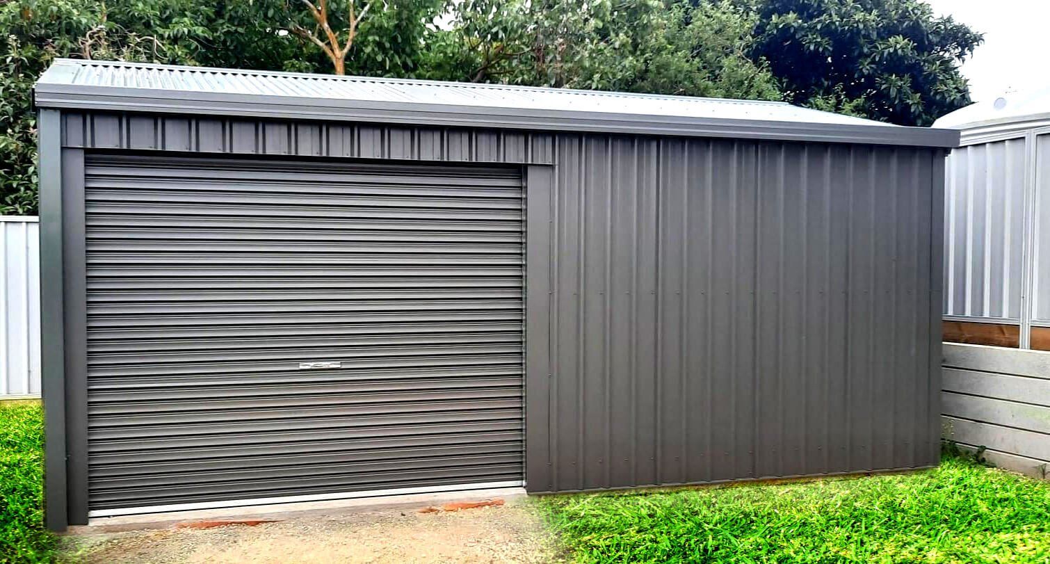 Medium sized backyard shed installed by Parham Construction