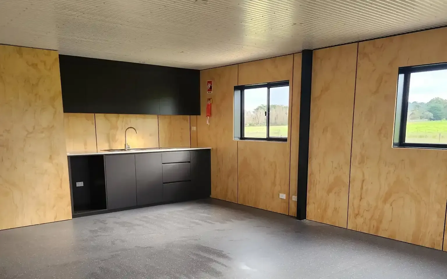 Interior of New Industrial Steel Shed Build from Parham Construction in Mount Gambier