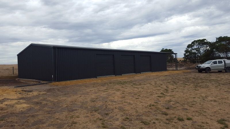 Large Domestic Shed installed by Parham Construction in Mount Gambier