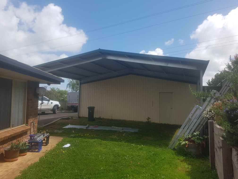 Shed extension by Parham Construction in Mount Gambier