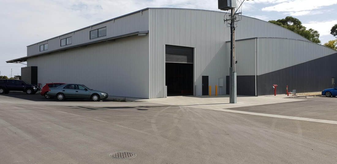 Industrial Shed built by Parham Construction in Mount Gambier
