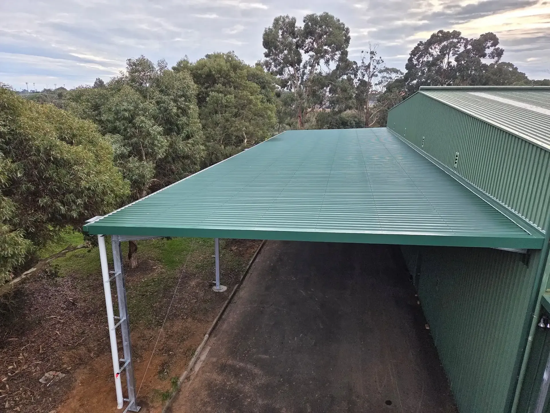 UB hot dipped galvanised awning